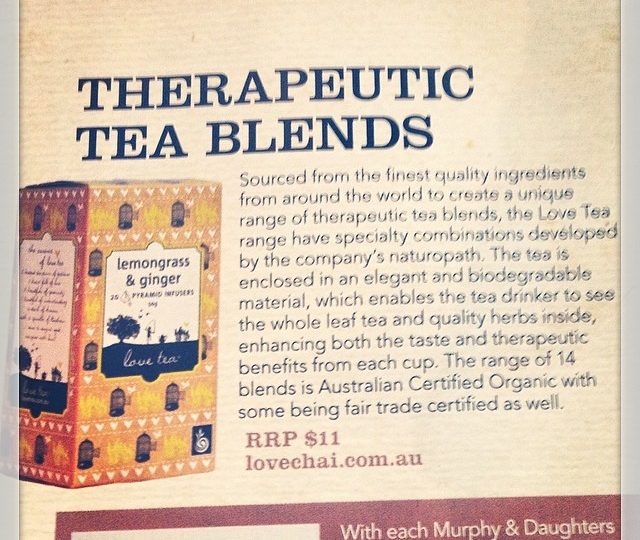 Many thanks to Nourish magazine for this cute feature on @lovechailovetea A great magazine for all your health and wellness tips!