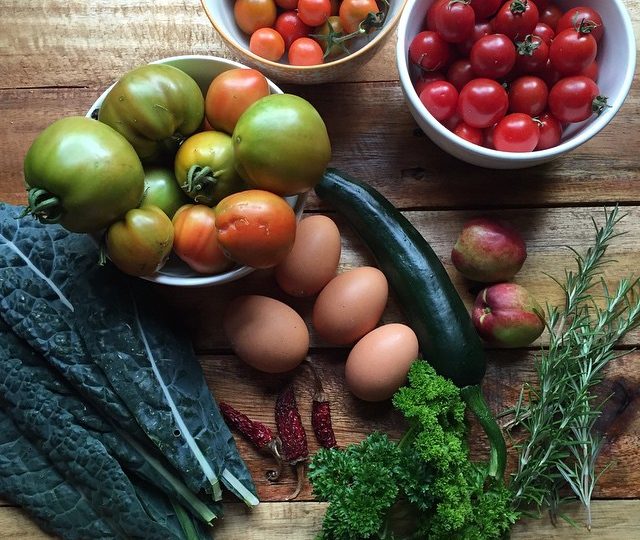 Saturday morning harvest from our garden. Happy weekend