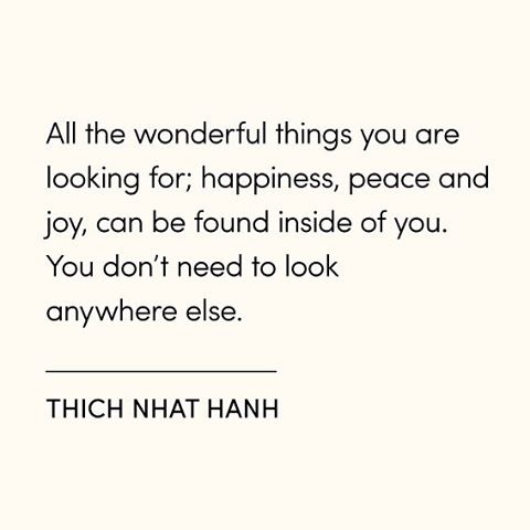 Seek within and find everything you need  . . . . .