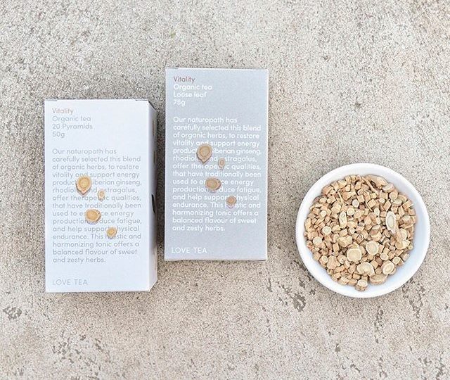 Our Vitality blend is full of zesty, therapeutic herbs, such as siberian ginseng, rhodiola, and astragalus, which offer therapeutic qualities, that have traditionally been used to enhance energy production, reduce fatigue, and help support physical endurance. A cup of Vitality should give you a final energy boost, to get you through your Friday, and ease you into the weekend