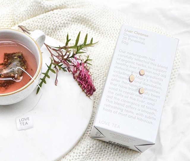 “In today’s society, our bodies are bombarded with more toxins than ever. From the cosmetics we put on our skin and the pollution in the air we breath, to the foods we eat, it is a lot for our bodies to cope with. After seeing many of my clients wanting to improve liver function and support detoxification, I created this tea as a convenient form of herbal support, which is available in loose leaf and pyramid tea bag options.” Emma ? Love Tea Naturopath
