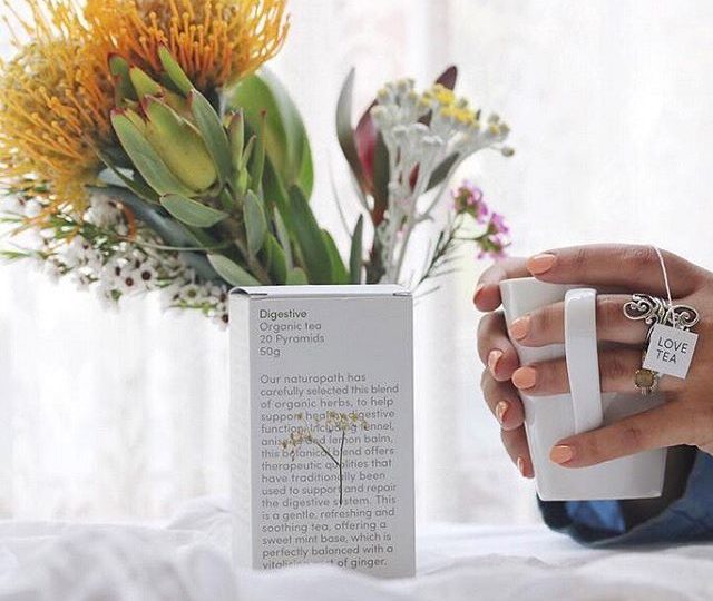 As one of our more popular options, our Digestive tea is a carefully selected blend of organic herbs, designed by our Naturopath, to help support healthy digestive function. With ingredients such as fennel, aniseed and lemon balm, this botanical blend offers therapeutic qualities that have traditionally been used to support and repair the digestive system. This is a gentle, refreshing and soothing tea, offering a sweet mint base, which is perfectly balanced with a vitalising zest of ginger. Beautiful photo from our friends at @grub_guide