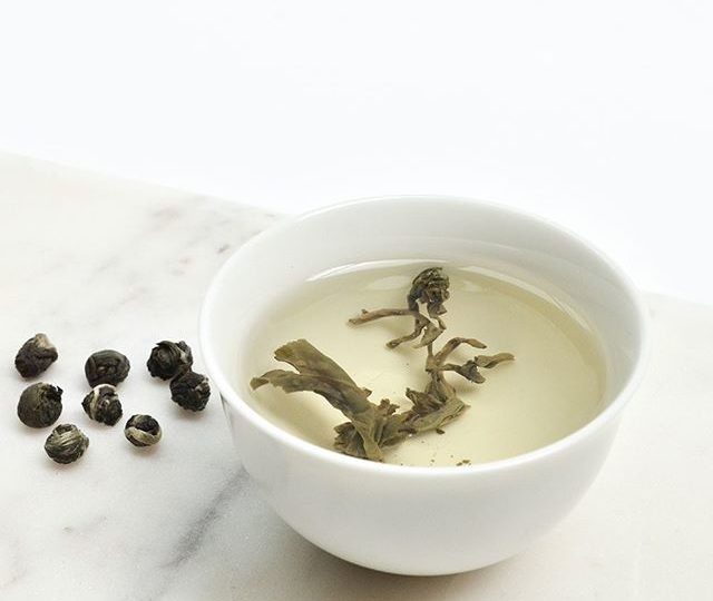 ? Directly sourced from the Hunan province in China, Jasmine Pearls, sometimes referred to as Buddha’s tears, are individually hand rolled to form their unique shape. When infused with water, each pearl slowly unfurls, releasing its distinct flavour. With soft floral tones of jasmine, and a clean, balanced green tea body, this is a remarkable tea that can be steeped multiple times, revealing subtle and unique flavours ?
