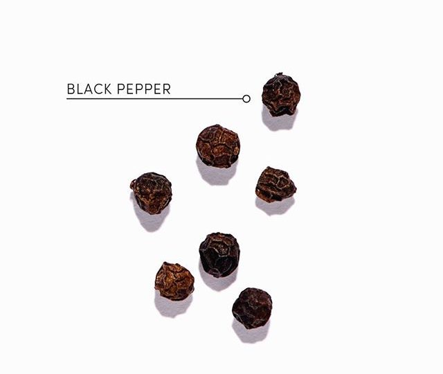 BLACK PEPPER | or Piper nigrum, holds many amazing therapeutic benefits including the ability to stimulate digestive function, increase circulation and enhance the bioavailability of certain nutrients, such as curcumin from turmeric. We use black pepper in a range of our blends, including our turmeric based blends and chai teas.