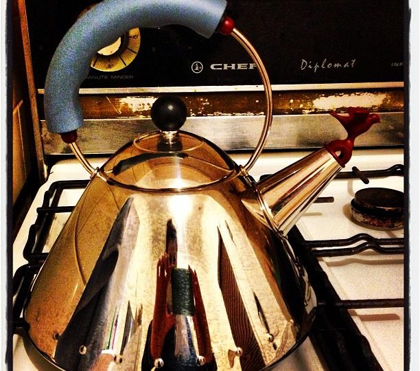 In love with my new alessi stove top kettle! Xx