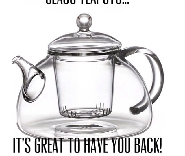 These gorgeous glass tea pots are back in stock at lovechai.com.au…hooray! Such a beautiful way to make tea & to watch the magic happen xx