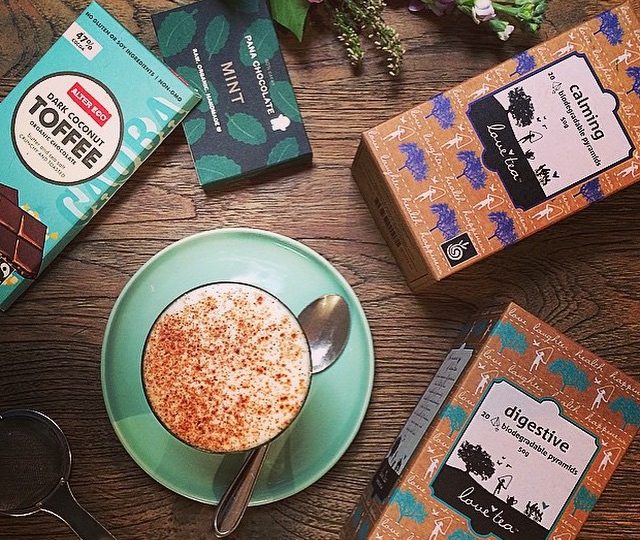 |perfect pairing…chai & chocolate| warming up on these cold days with a hot chai & a little @pana_chocolate & @alterecosf The cinnamon & ginger used in this chai blend can help improve circulation…(perfect for warming cold hands & feet!) & they also support healthy digestion. a beautiful coffee alternative. thanks for the gorgeous pic by @__2littlebirds__