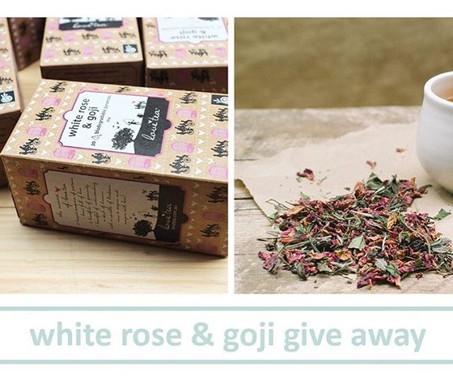 |It’s give away time!| White Rose Goji is the perfect spring tea + from today thru to Sunday, all orders over $20 will receive a free box of White Rose Goji pyramids. Happy Friday!