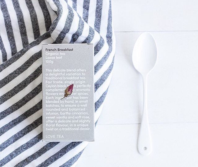 TEA TIME ? Ease into your weekend with a floral cup of French Breakfast