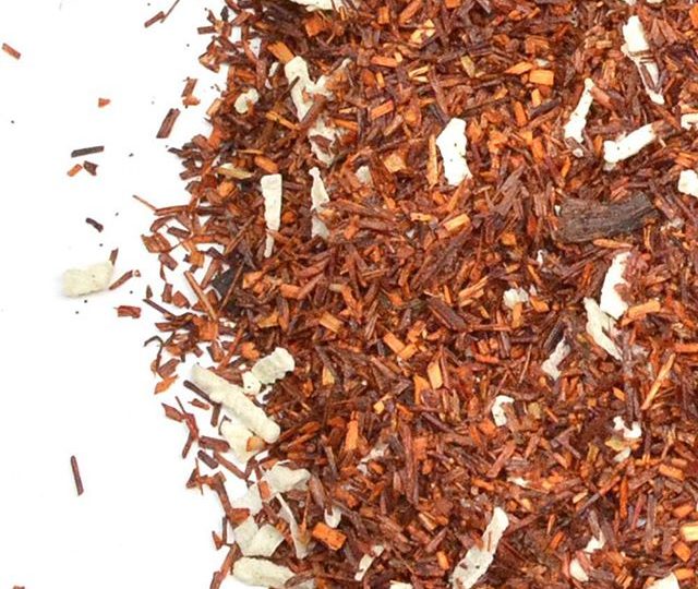 Have you tried our new Coconut Orange blend yet? With carefully blended organic fair trade rooibos tea, sweet orange essential oil, coconut pieces, and real vanilla bean, this blend offers a healthy, refreshing and fruity take on the traditional Rooibos. It’s also naturally caffeine free and rich in antioxidants, which makes this the perfect afternoon or evening cup