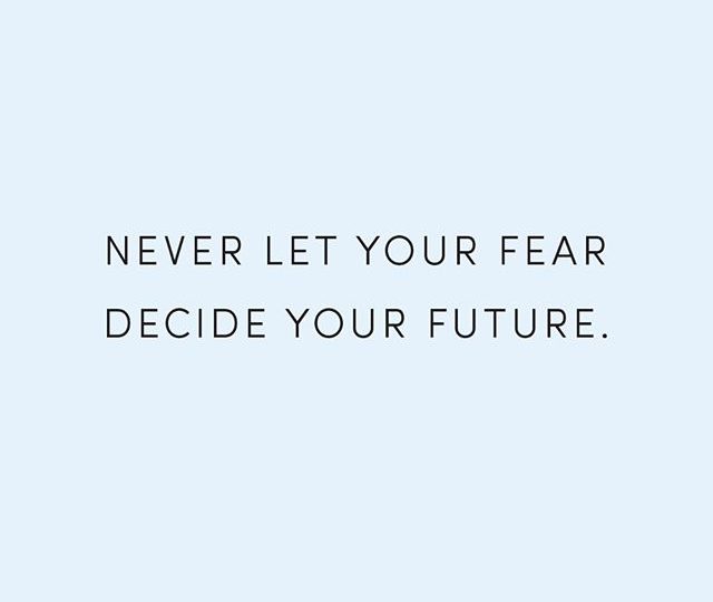 ? Less fear, more faith ?