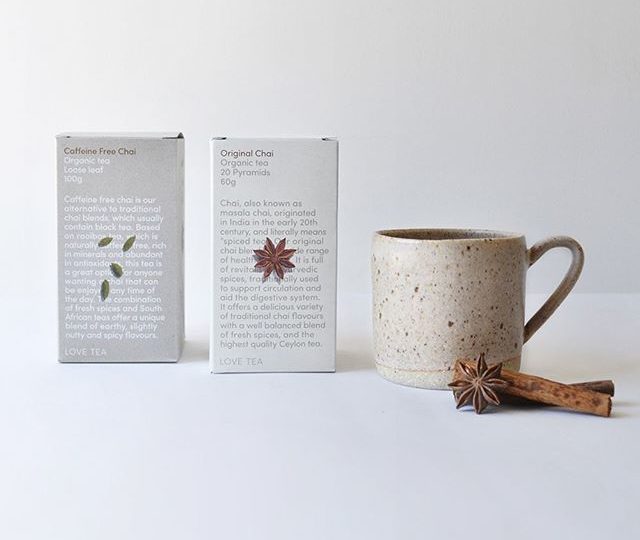 We offer an extensive range of chai teas, which are so warming and comforting during these cooler months. Have you tried them all? – Original Chai. – Caffeine free chai. – Dandelion Chai. – Cacao Chai. – Vanilla Chai. – Honey Spiced Chai. – Golden Spice.