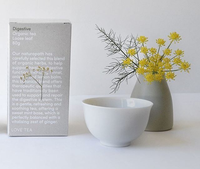 Our naturopath has carefully selected this blend of organic herbs, to help support healthy digestive function. Including fennel, aniseed and lemon balm, this botanical blend offers therapeutic qualities that have traditionally been used to support and repair the digestive system. This is a gentle, refreshing and soothing tea, offering a sweet mint base, perfectly balanced by the zest of ginger.